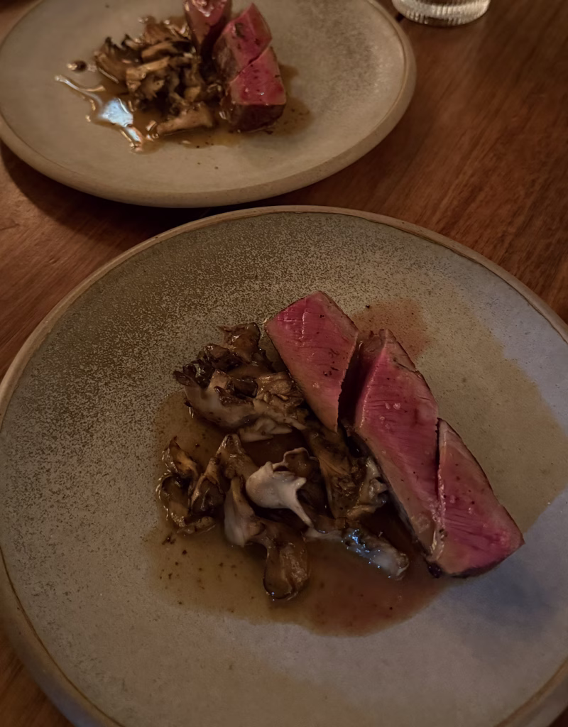 A venison dish at Schole Hobart TAS